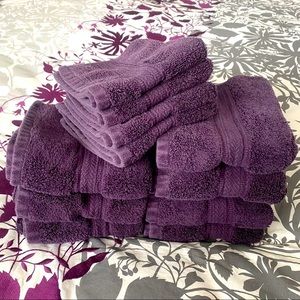 💜 100% Egyptian Cotton 7 Hand Towels 4 Washcloths